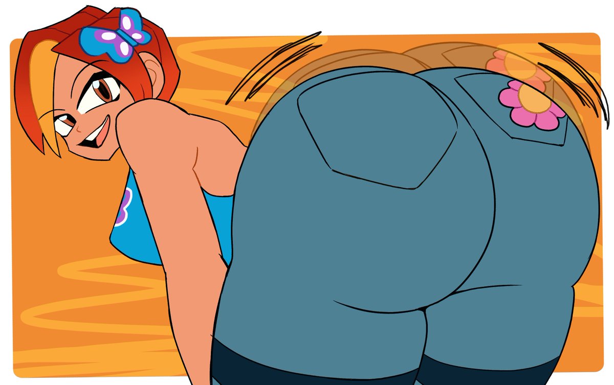1girls, ass, big ass, butt, butterfly (planetronika), huge ass, jeans, planetronika, showing off, tagme, teenage girl, thick thighs