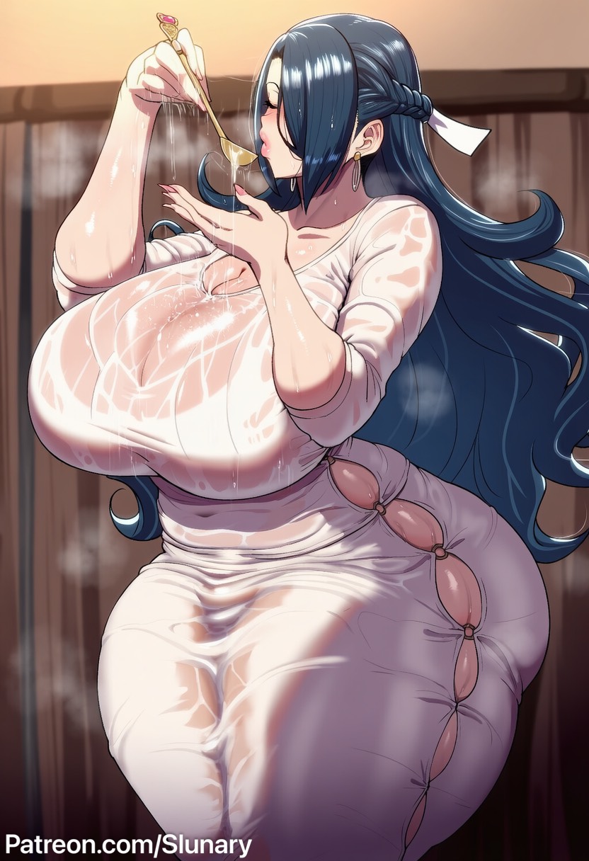 1girls, ai generated, azuma fubuki, big ass, big breasts, big butt, clothing, curvaceous, curvy, curvy body, curvy female, curvy figure, hourglass figure, huge ass, huge breasts, huge butt, mato seihei no slave, milf, mommy, slim waist, slunary, solo, solo female, solo focus, standing, sweaty, thick, thick ass, thick thighs, thighhighs, thighs, watermark, wet, wet clothes, wet clothing