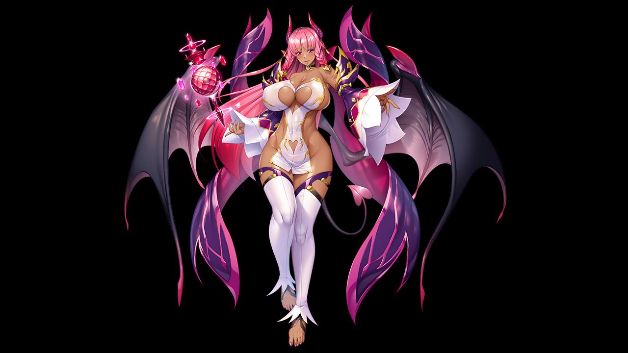 1girls aoi_nagisa_(artist) big_breasts breasts demon_girl demon_horns female huge_breasts large_breasts monster_girl nude official_art phantasma_(taimanin_asagi) phantasma_(taimanin_rpgx) solo succubus succubus_horns succubus_tail succubus_wings taimanin_(series) taimanin_rpgx