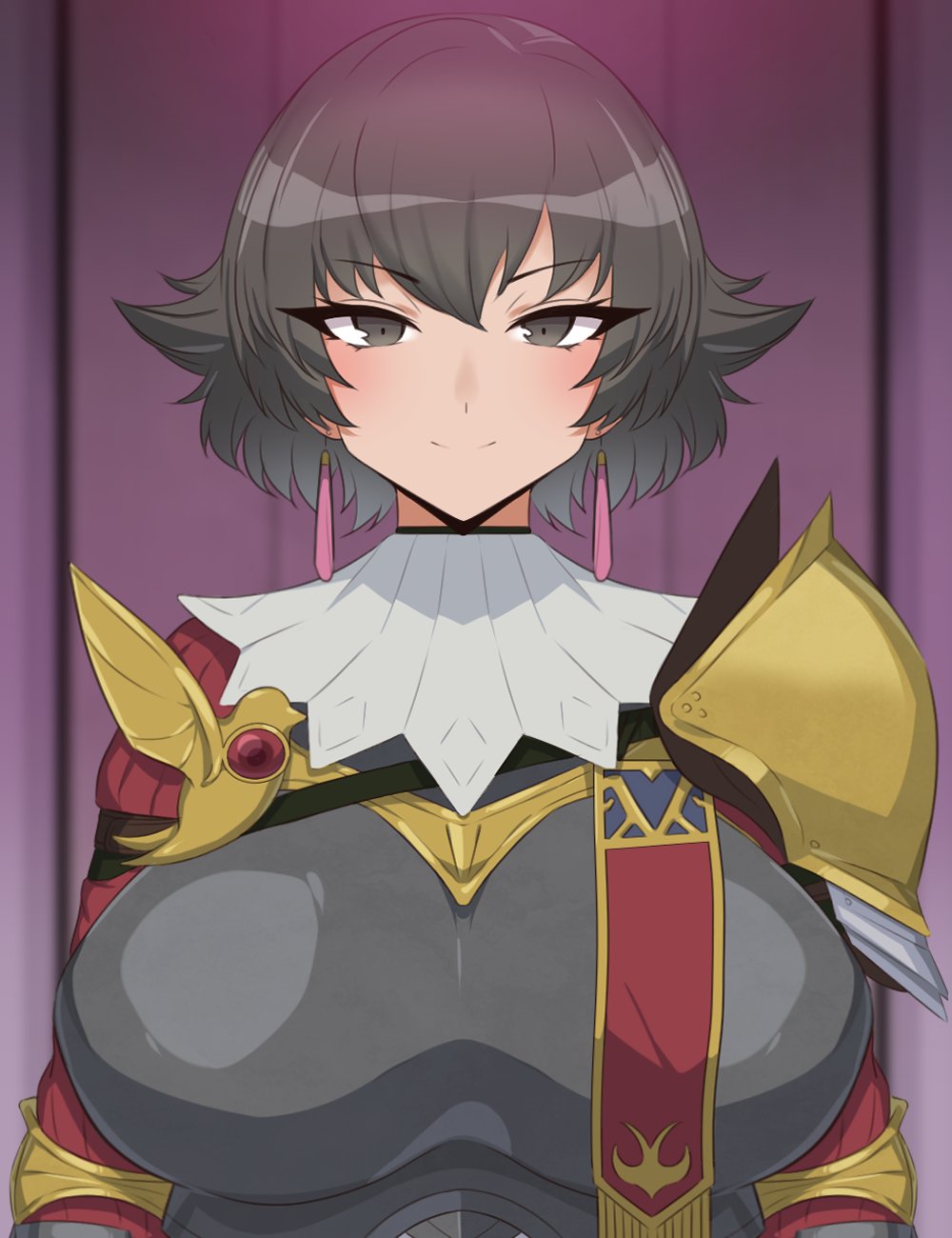 1girls, armor, big breasts, breasts, busty, curvaceous, curvy, curvy body, curvy female, curvy figure, earrings, female, female focus, female only, fiorayne, ganbari mascarpone, huge breasts, large breasts, looking at viewer, monster hunter, monster hunter rise, solo, solo female, solo focus, voluptuous