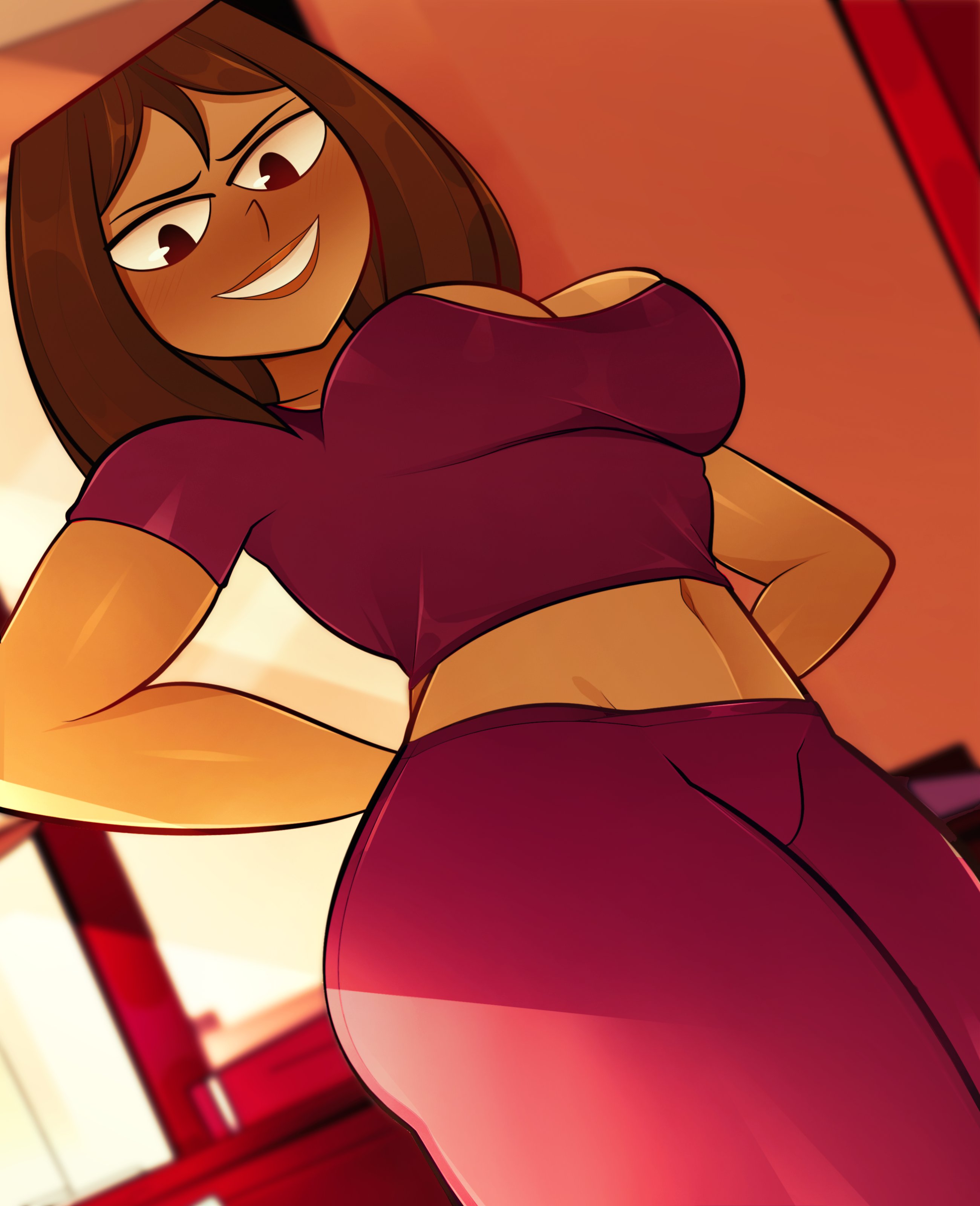 arkeus, big breasts, blush, breasts, courtney (tdi), female, tagme, total drama island