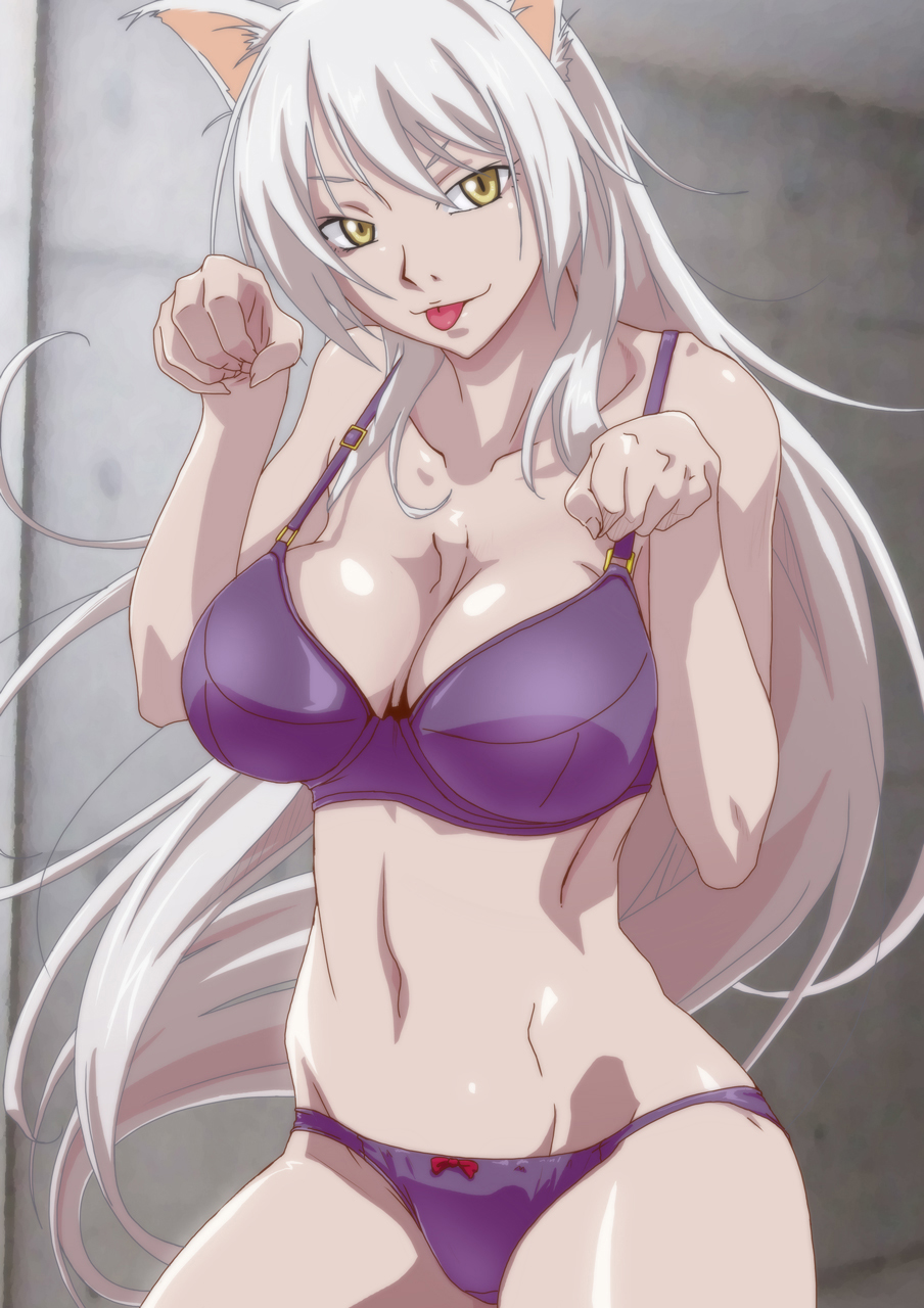 1girls bakemonogatari big_breasts breasts hanekawa_tsubasa kyabakurabakufu monogatari_(series) solo