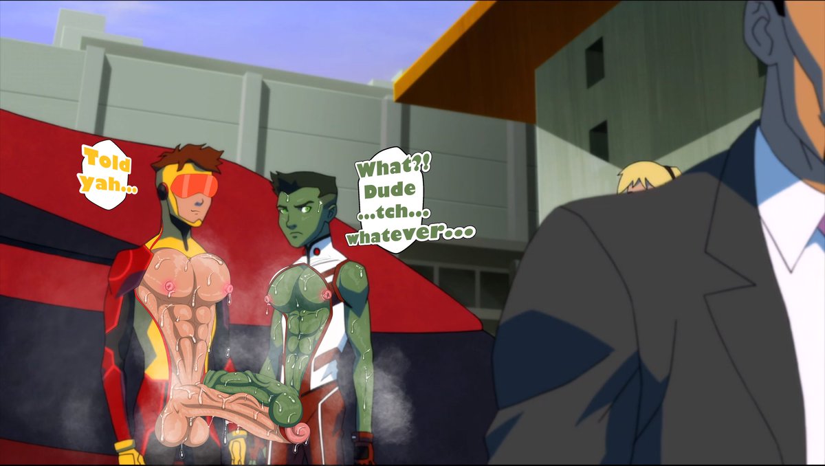 bart_allen beast_boy beast_boy_(young_justice) dc dc_comics earth_16 garfield_logan gay impulse male naughty_oli sweaty sweaty_body teen_titans uncensored yaoi young_justice young_justice:_outsiders