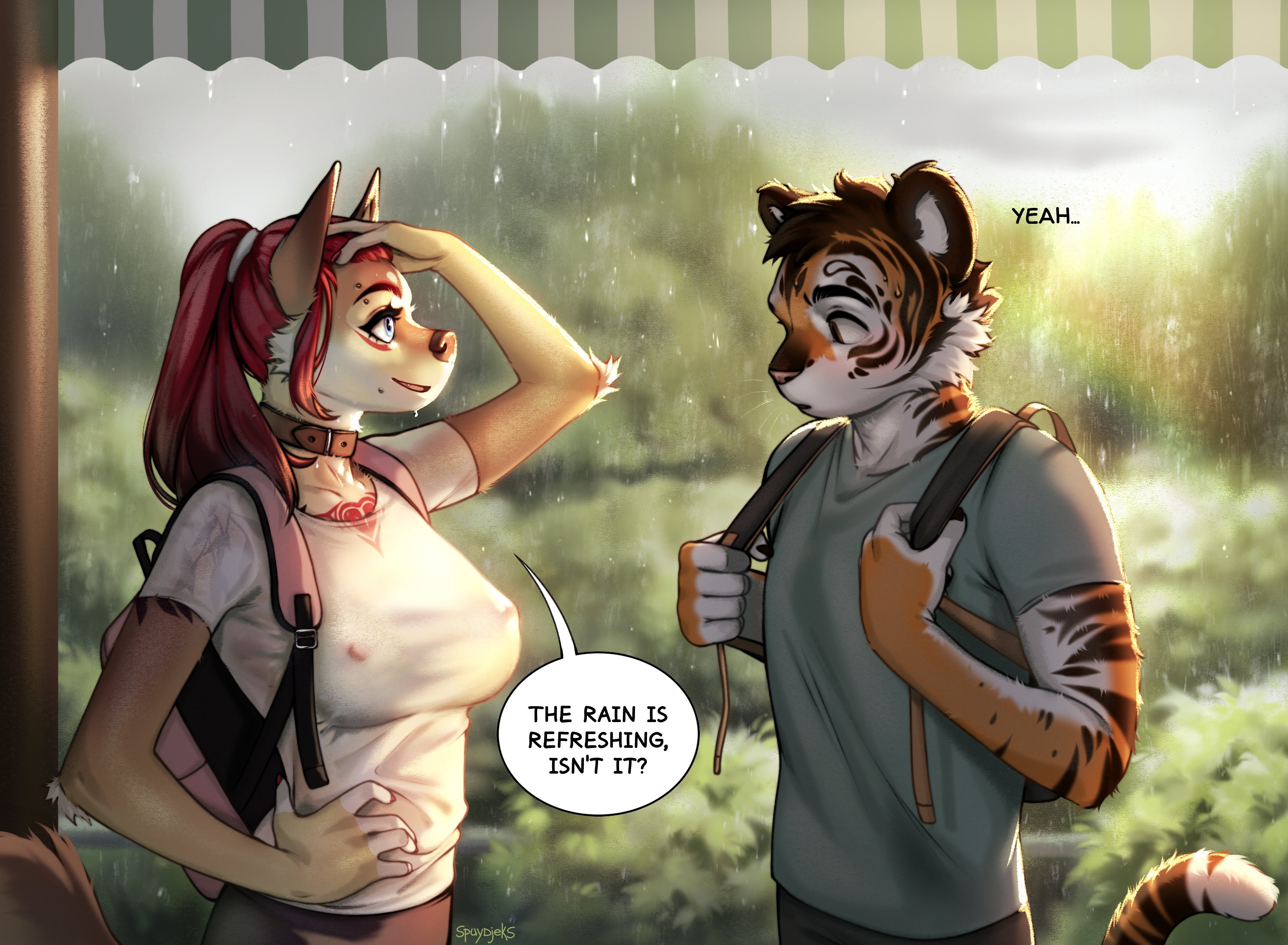 anthro, anthro only, big breasts, breasts, female, furry, furry only, spuydjeks, tagme