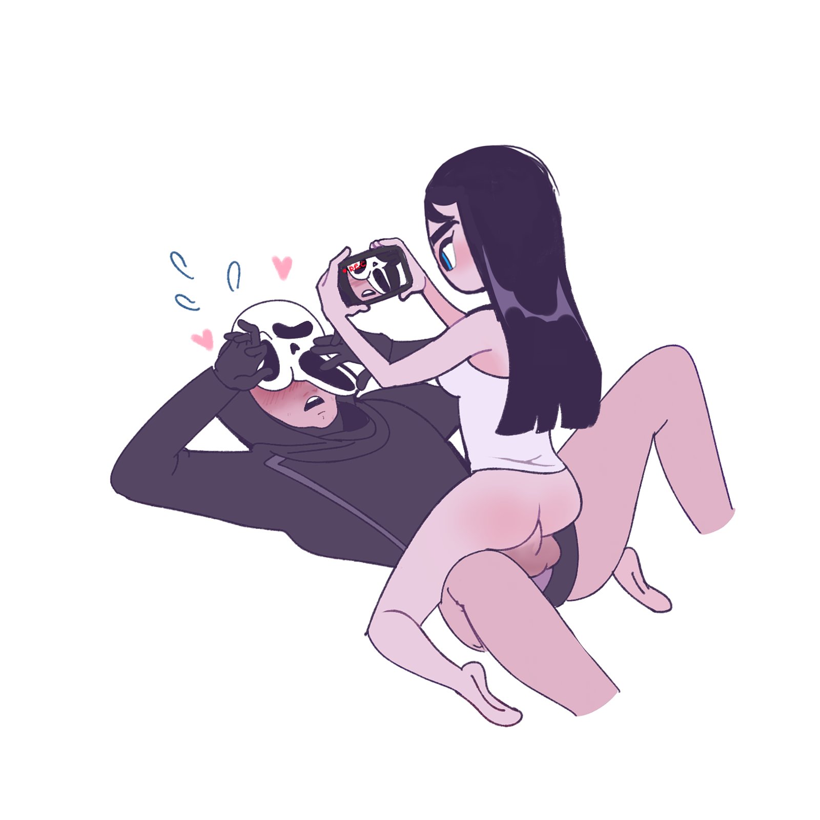 1boy, 1girls, charlie (px nicolas), cowgirl position, dead by daylight, female, male, px nicolas, rape, recording, reverse rape, tagme