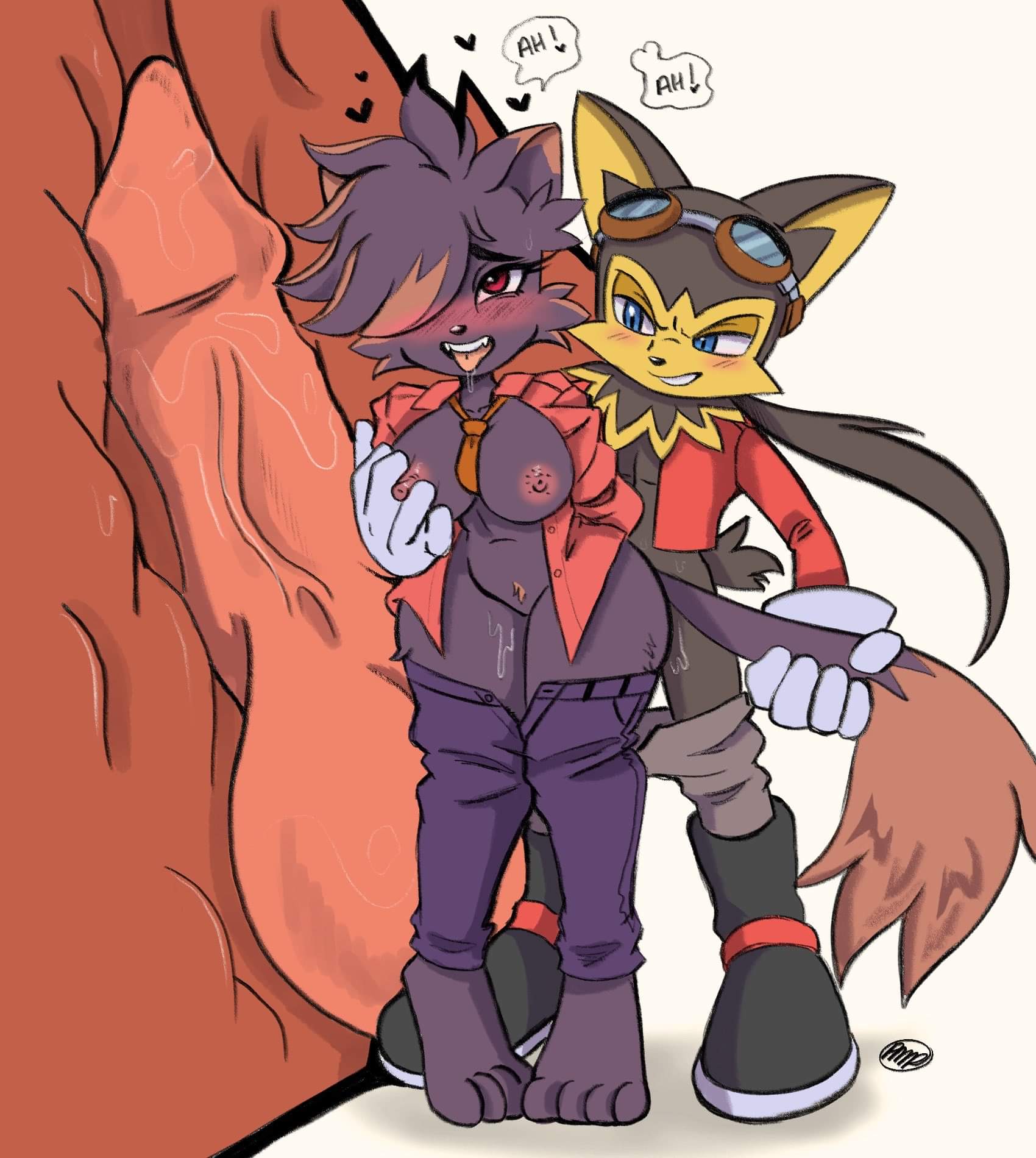 anthro breasts guntz klonoa_(series) knot oc pepamintop