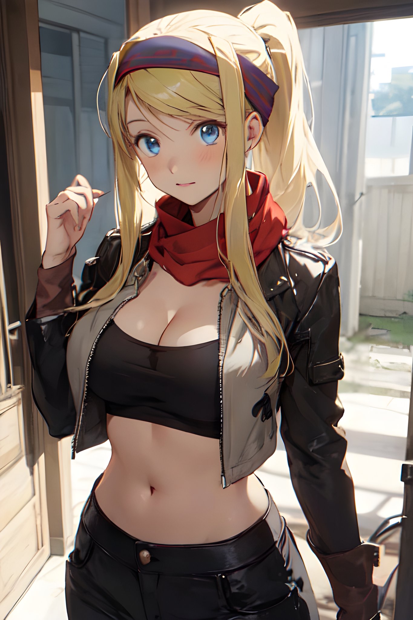 ai generated, big breasts, breasts, female, fullmetal alchemist, fullmetal alchemist brotherhood, winry rockbell