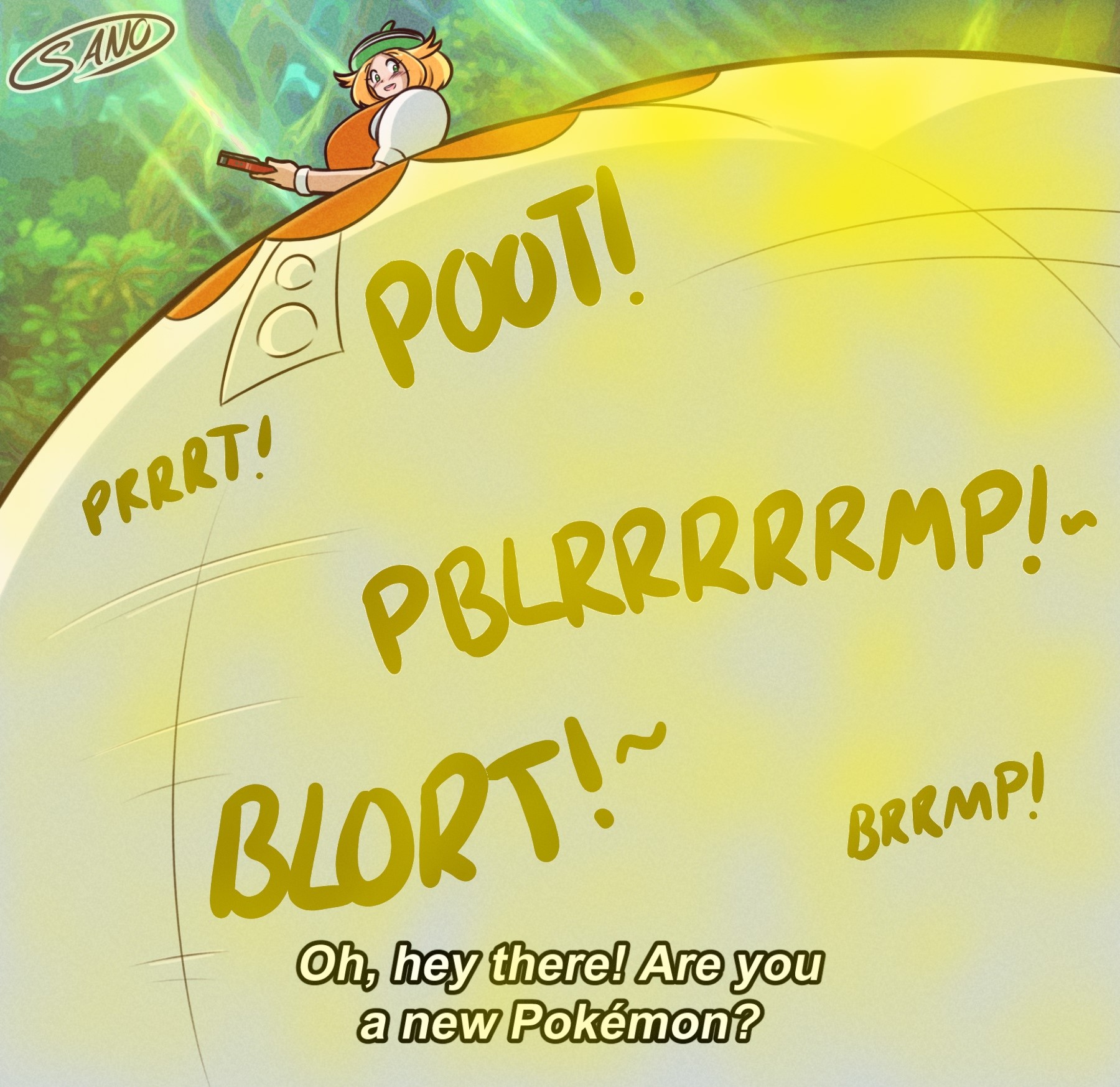 ass, ass expansion, bianca (pokemon), big ass, big breasts, blonde hair, breasts, bubble ass, bubble butt, butt expansion, colossal ass, fart, fart fetish, farting, female, gigantic ass, huge ass, hyper ass, nintendo, overweight, pokemon