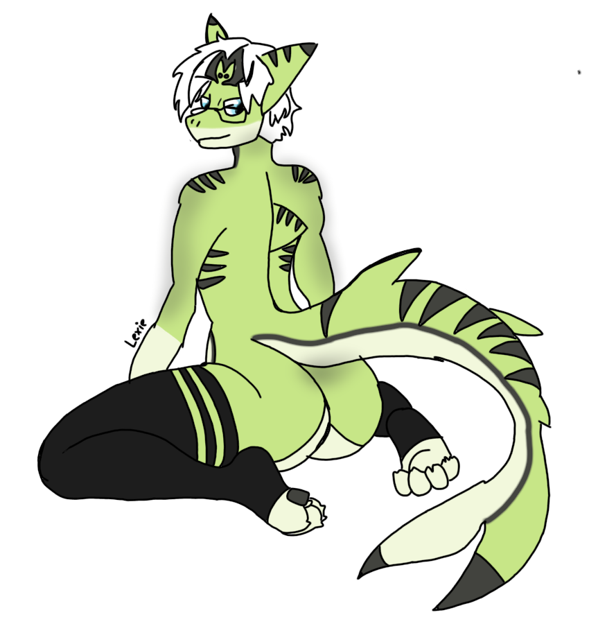 alpha_channel anthro ass clothing female fish footwear joji_discord koji lexie_xietix male male/female marine paws shark shark_tail socks solo