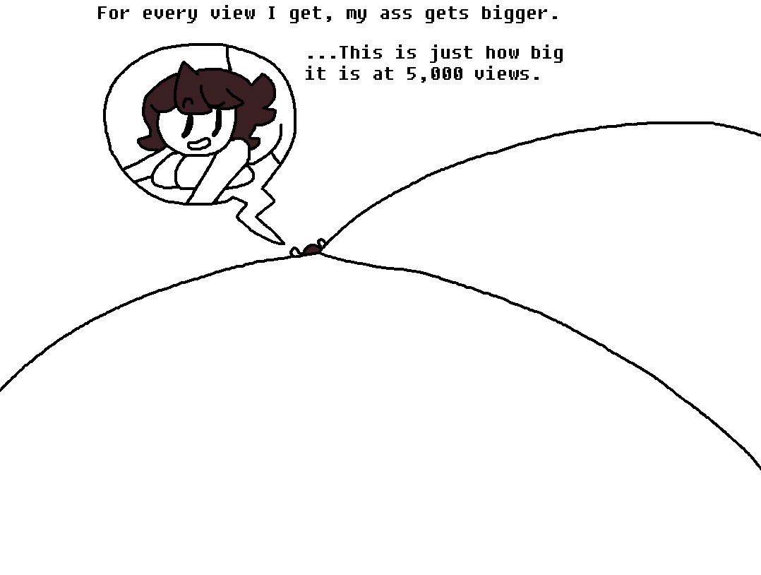 1girls, ass, ass expansion, colossal ass, female, gigantic ass, huge ass, hyper, hyper ass, jaiden, jaiden animations, jaidenanimations, massive ass, meme, torbincrow1987, youtube, youtuber