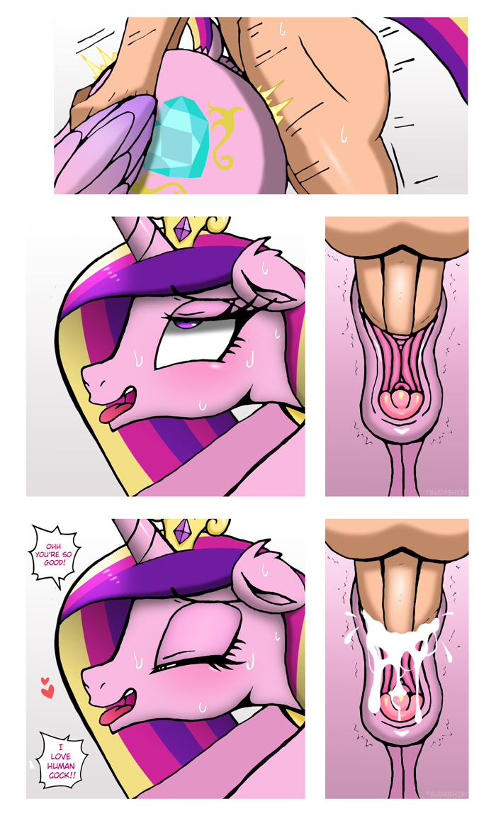 1boy 1girls 2022 alicorn anatomically_correct anatomically_correct_genitalia anatomically_correct_pussy animal_genitalia animal_pussy anus ass blush bodily_fluids butt_focus clitoral_winking clitoris cum cum_inside cutie_mark english_text equid equine equine_pussy ethereal_hair female feral friendship_is_magic genital_fluids genitals hair hasbro horn human human_is_better human_on_feral interspecies male_human/female_feral male_on_feral mammal my_little_pony princess princess_cadance_(mlp) pussy royalty sex simple_background sweat text tsudashie unicorn_horn unseen_male_face wings zoophilia