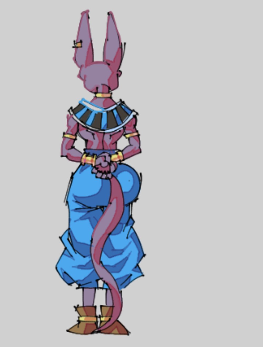 anthro beerus big_ass bubble_butt huge_cock jermgoated male_only tagme