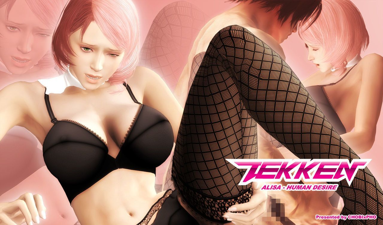 3d_(artwork) alisa_bosconovitch black_lingerie blonde_female chobixpho human_on_robot lars_alexandersson namco robot_girl short_hair straight strawberry_blonde_hair tekken