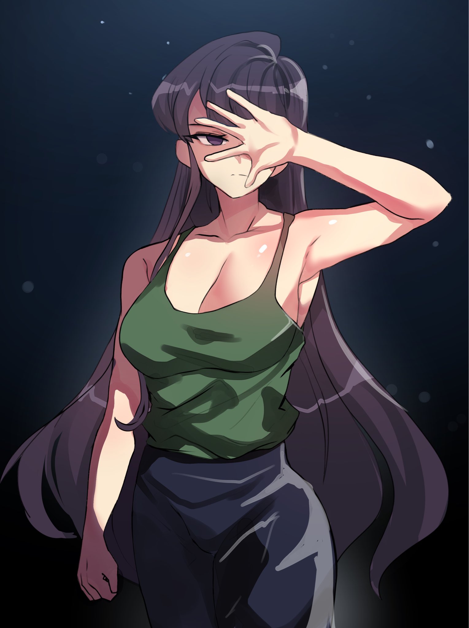 big breasts, black hair, breasts, female, hinghoi, komi shouko, komi-san wa komyushou desu, tagme
