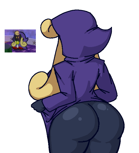 1girls ass back_view big_ass big_butt blonde_female butt clothed clothing dress_lift female female_only long_sleeves mario_(series) merluvlee nintendo paper_mario platinum_blonde_hair royalmilk20 self_upload shaman solo solo_female thick thick_ass thick_hips thick_thighs white_background