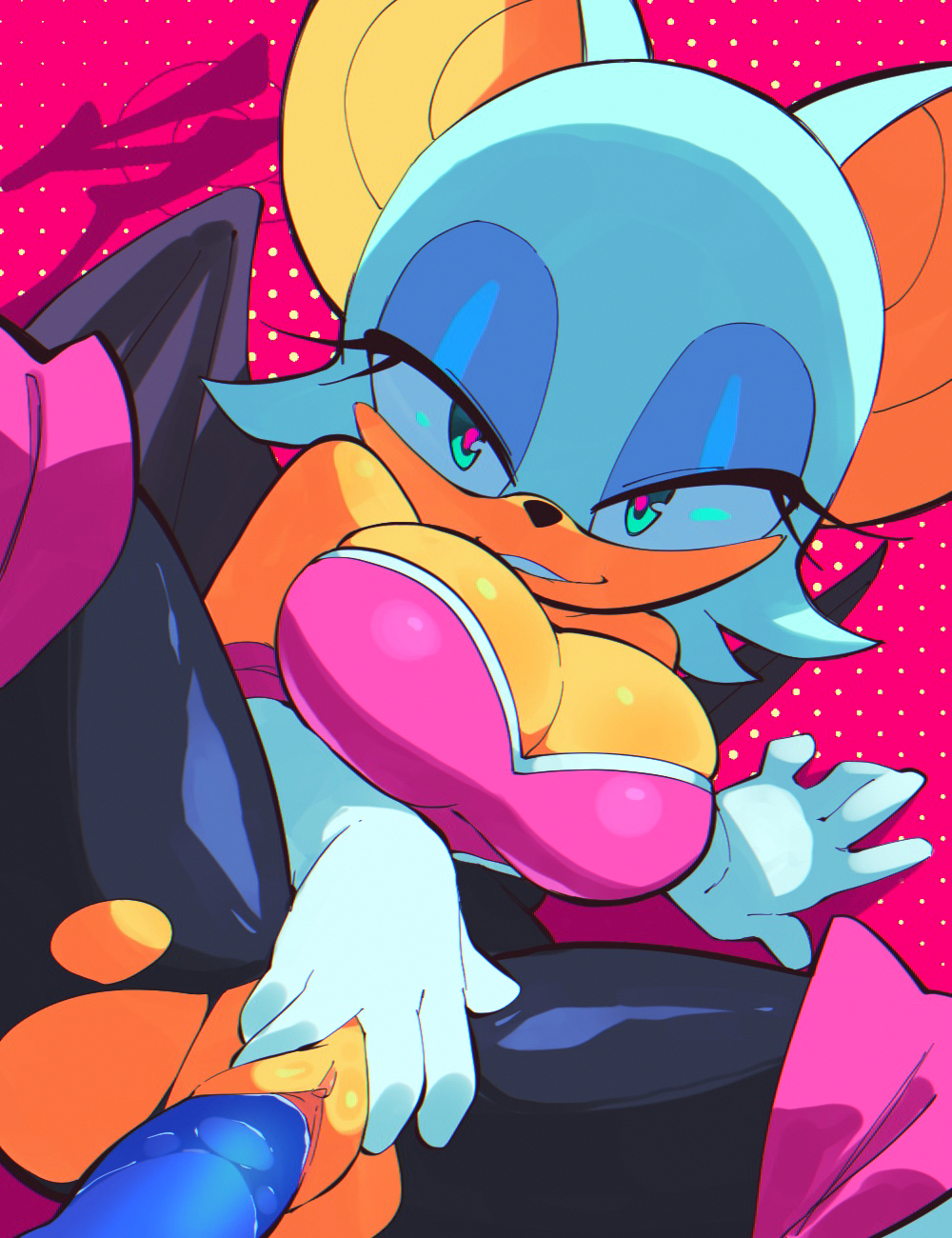 1girls, aetherion art, anthro, big breasts, blue eyes, breasts, exposed pussy, female, genital fluids, half-closed eyes, heart-shaped pupils, high heeled boots, looking at viewer, pussy, questionable consent, rouge the bat, seductive, sega, sex, simple background, solo female, solo focus, sonic (series), sonic the hedgehog, sonic the hedgehog (series), spread pussy, spreading, torn bodysuit, torn clothes, vaginal insertion, vaginal juices, vaginal penetration, white fur, wings, yellow body