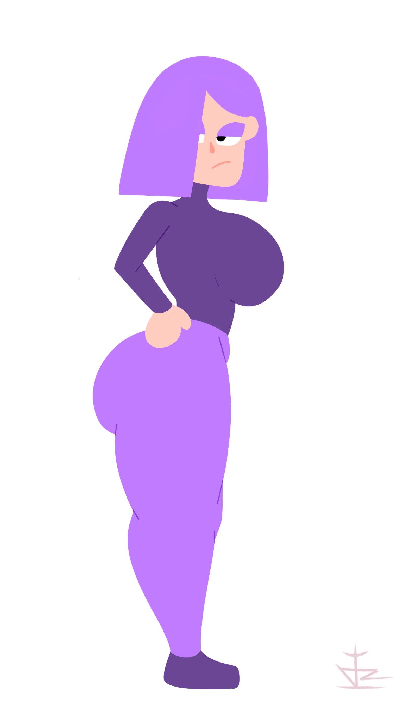 curvy, danzq, duolingo, female, lily (duolingo), voluptuous