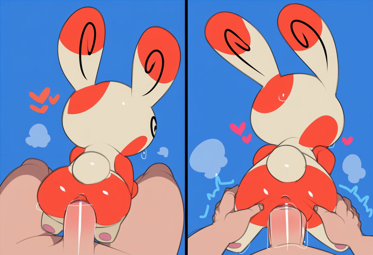 ai generated, big penis, facing away, huge cock, lameai, pokemon, pokemon (species), pokephilia, pov, spinda, vaginal penetration