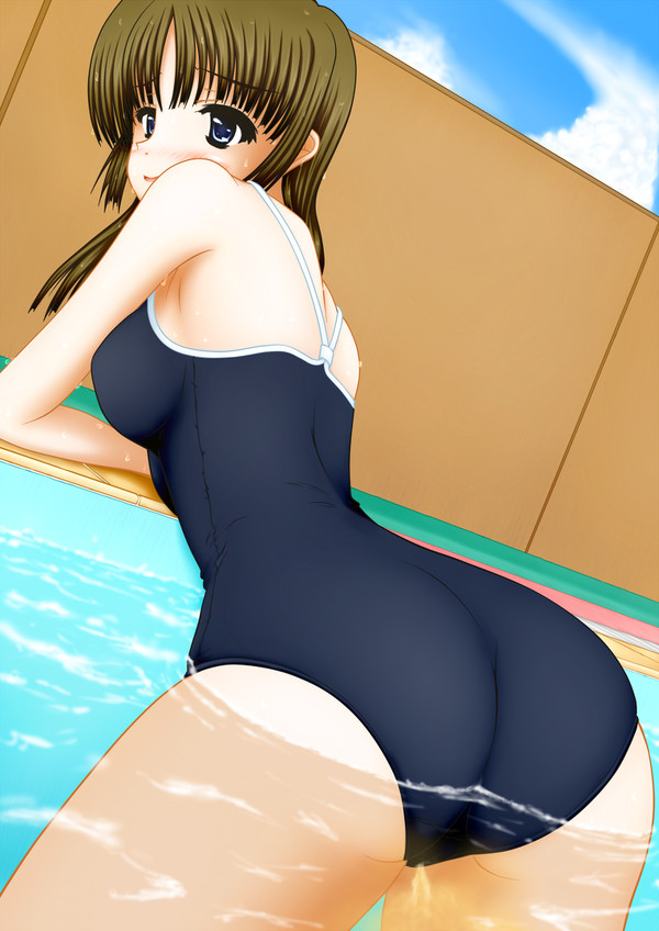 ass back_view blush female female_focus female_only in_pool leotard looking_back looking_back_at_viewer one-piece_swimsuit peeing peeing_in_pool peeing_in_water peeing_underwater pissing pool pullpull15 solo solo_female solo_focus swimming_pool swimsuit swimwear tagme urinating_female urine