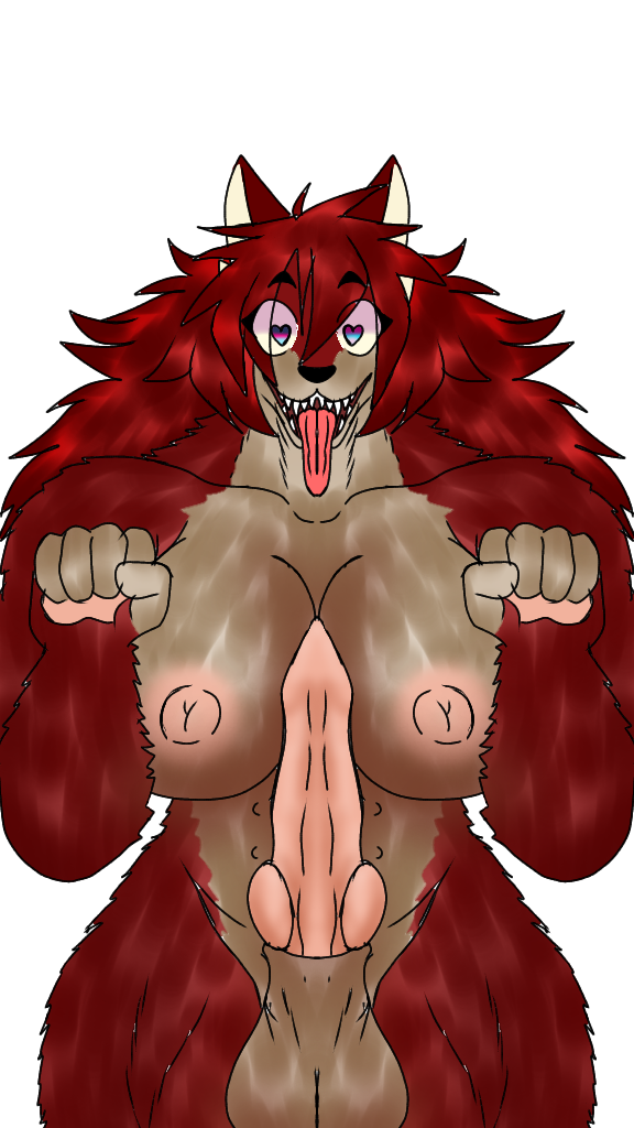 <3_eyes 1futa ahe_gao animal_genitalia animal_penis anthro balls big_balls big_breasts breasts brown_balls brown_body brown_fur canid canine canine_penis female fur futanari genitals gynomorph heart herm heterochromia intersex knot knotted_tapering_penis looking_pleasured mammal marcy's_lewd_images marcy_(marcy's_lewd_images) muscular muscular_female penis red_body red_fur solo teats teeth thick_thighs tongue tongue_out were werecanid werecanine werewolf wide_hips