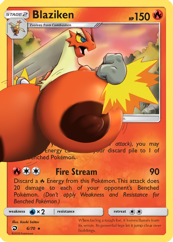 big_breasts blaziken blonde_female breasts breasts_bigger_than_head card card_(medium) edit female huge_breasts hyper non-human_areolae pokemon pokemon_(species) pokemon_card pokemon_tcg tagme trading_card zanbonsen