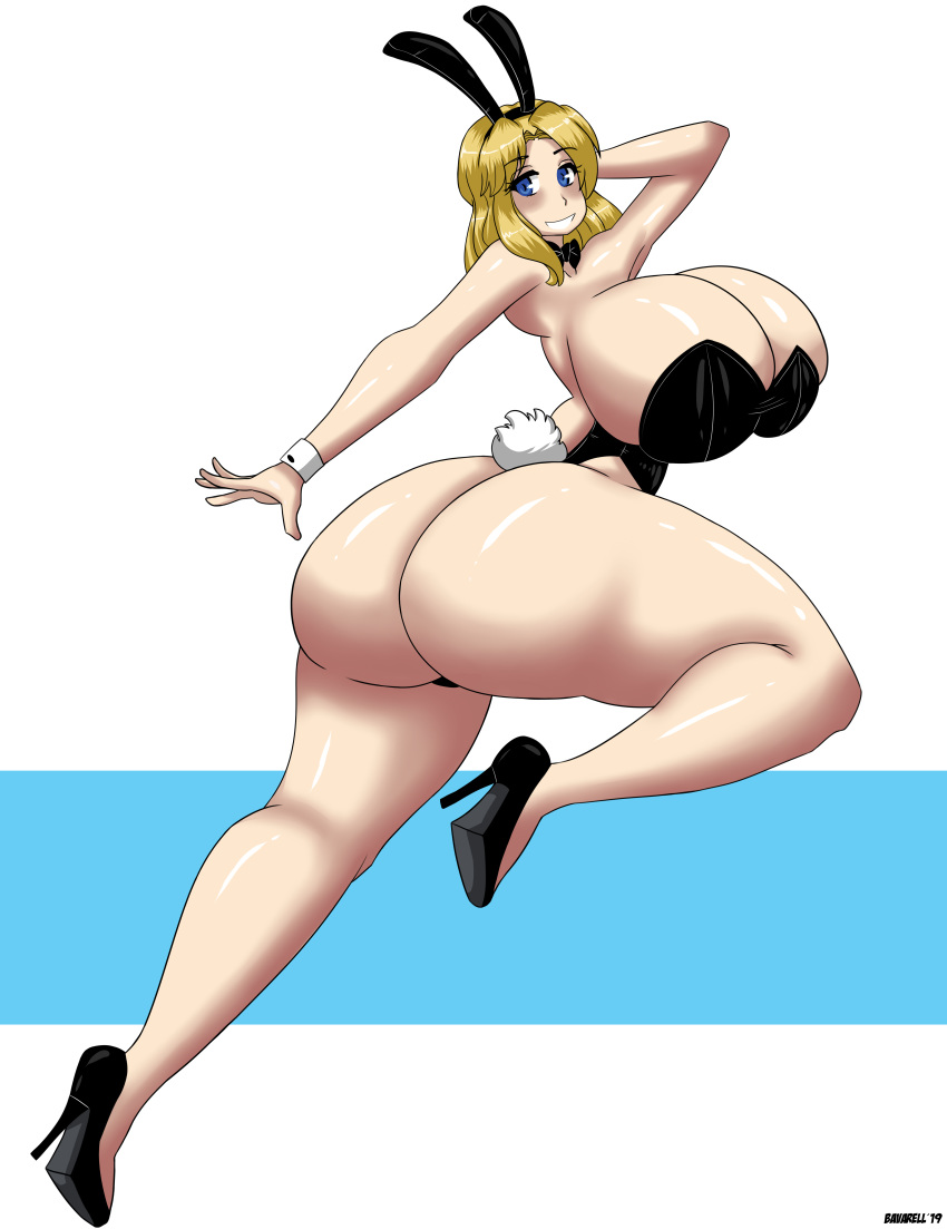 ass bavarell bavarell_(artist) big_ass big_breasts breasts bunny_ears bunny_girl bunny_tail bunnysuit cleavage dat_ass female hotdreamer11 hotdreamer11_(artist) looking_at_viewer looking_back maria_robotnik sega solo sonic_(series) sonic_the_hedgehog_(series)