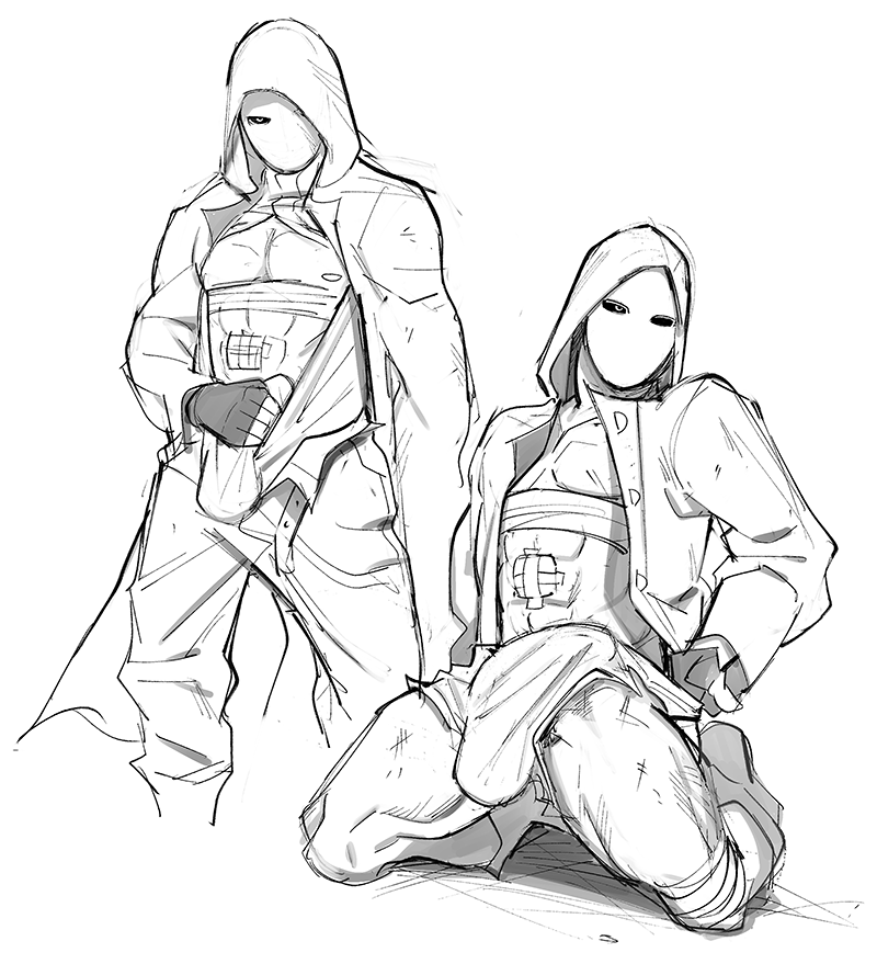 alpha_male balls bandages boner bulge erection erection_under_clothes gay male male_only mask masked masked_male monochrome mskah muscles muscular penis rainbow_six rainbow_six_siege sketch solo solo_male white_mask white_mask_(rainbow_six)