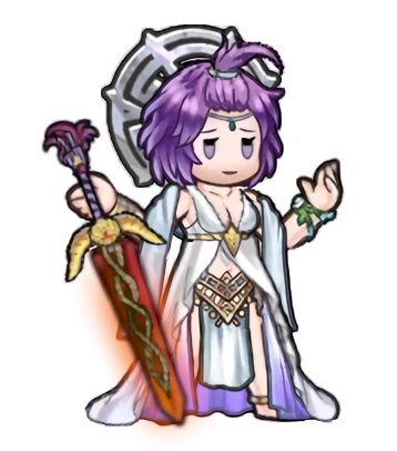 1girls alternate_costume alternate_hairstyle bare_legs bare_midriff barefoot bernadetta_von_varley chibi cleavage cosplay female female_only fire_emblem fire_emblem:_three_houses fire_emblem_heroes fire_emblem_warriors:_three_hopes front_ponytail grey_eyes legs medium_breasts midriff nintendo official_alternate_costume pelvic_curtain pixel_art purple_hair revealing_clothes sapph smile solo sprite sprite_edit sword transparent_background weapon