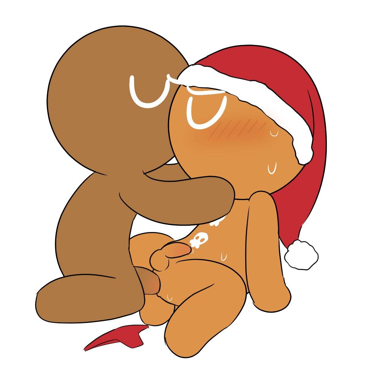 2025, 2boys, anal, anal sex, anus, boys love, cookie, cookie run, devsisters, gay, gay anal, gay male, gay sex, genitals, gingerbrave, humanoid genitalia, humanoid penis, kissing, kissing while penetrated, kissing while penetrating, kuwoesque, making out, male, male only, male/male, panties, panties down, penis, santa hat, sweat, sweaty, tagme, yaoi