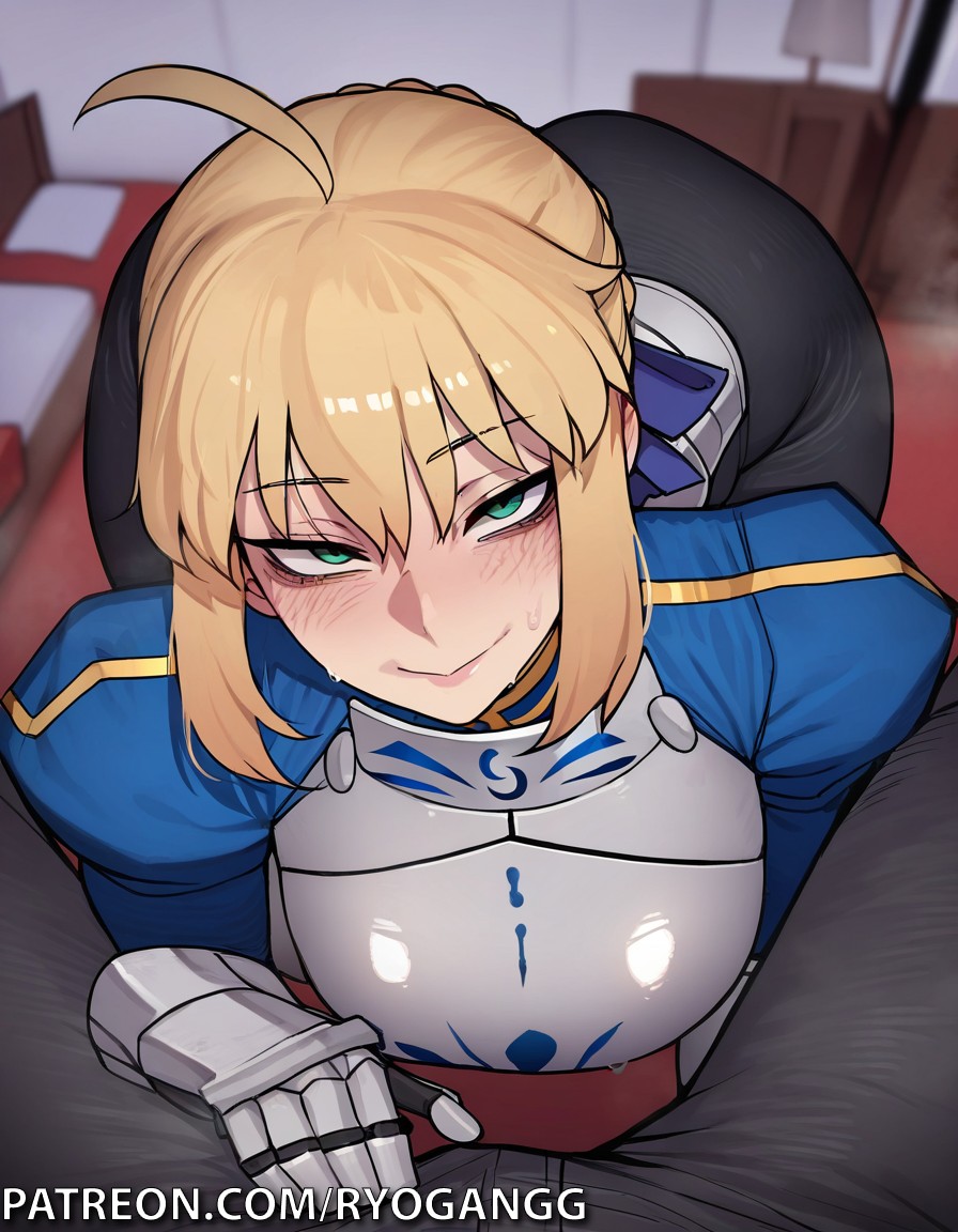 1girls ai_generated artoria_pendragon fate/grand_order fate_(series) ryogangg saber