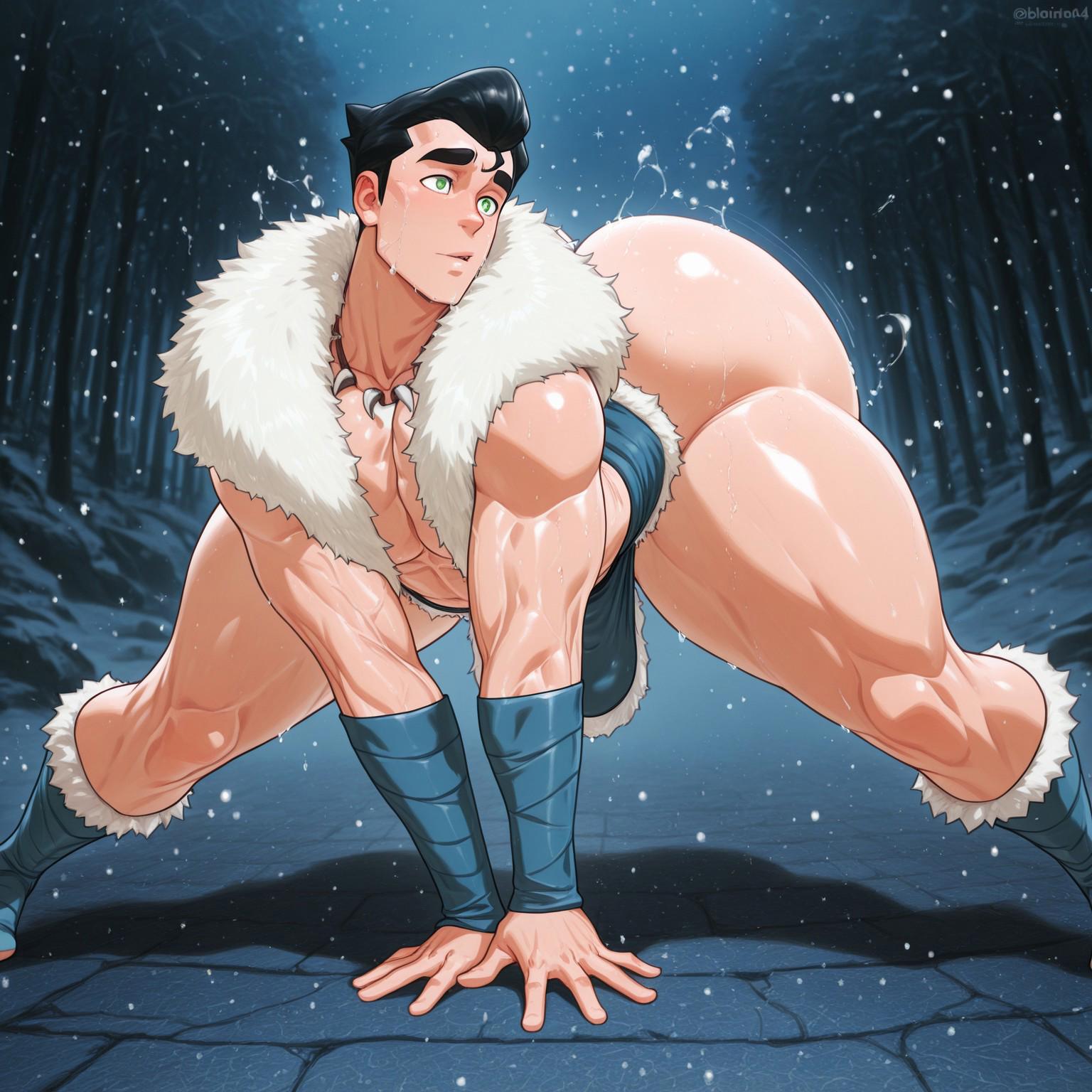 ai generated, ass, avatar legends, big ass, big ass (male), bolin, bunnychany, male, male only, nickelodeon, nuktuk, the legend of korra