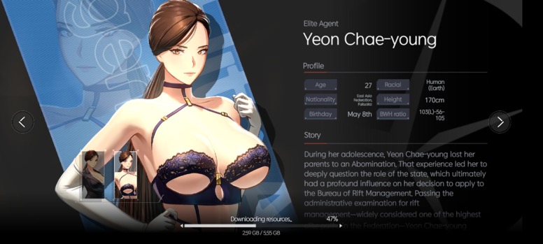 3d character_sheet horizon_walker measurements three_sizes yeon_chaeyoung_(horizon_waker)