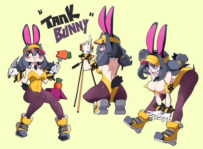 bongfillstudent, bunny industry (bongfillstudent), bunnysuit, female, female only, oc, tank bunny (bongfillstudent)