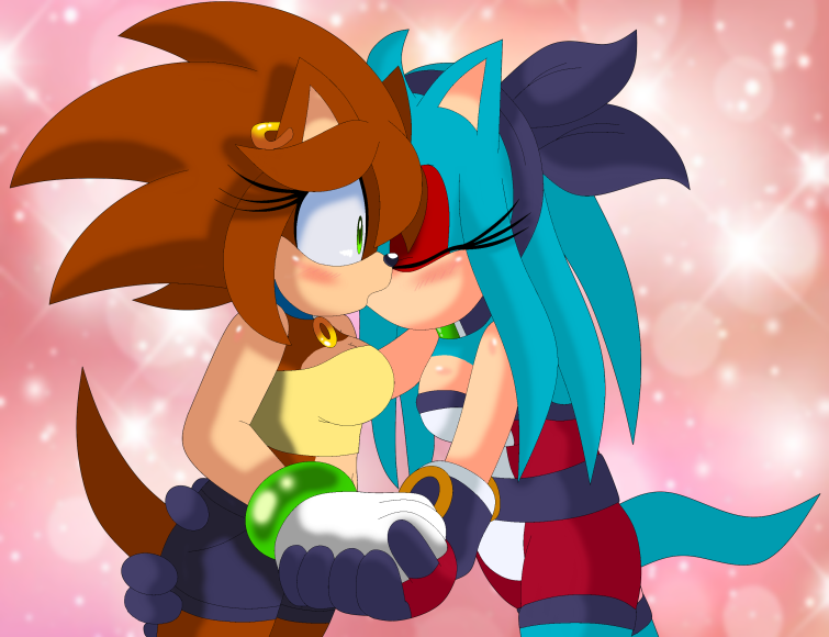 ashley becky_the_hedgehog hedgehog oc purity purity_the_hedgehog sonic_(series) yuri