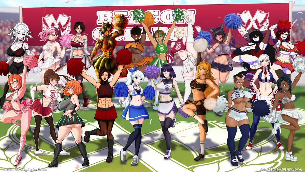 20girls 6+girls abs android ass_peek backupbastian big_breasts black_hair black_sclera blake_belladonna blonde_hair blue_eyes blue_pom_poms blush breast_outline breast_peek breasts brown_hair bunny_ears burplenurpless cat_ears cheerleader cheerleader_costume cheerleader_outfit cheerleader_uniform ciel_soleil cinder_fall crossover dark-skinned_female dark_skin dc dc_comics escriba female female_only full_body glasses glynda_goodwitch gray_pom_poms green_eyes green_highlights green_lantern green_lantern_corps green_pom_poms grey_pom_poms harriet_bree icestickerart jessica_cruz kali_belladonna khartemis leux_21 mari_mccabe massam.16 megaguardain milf milfs multiple_girls neo_(rwby) nora_valkyrie orange_hair pale-skinned_female pale_skin peace_sign penny_polendina phloxberry pink_hair pink_pom_poms pom_poms ponytail purple_hair purple_pom_poms raven_branwen red_hair red_pom_poms reiichiart rosewald1929 ruby_rose rwby salem_(rwby) sienna_khan siroapollo skirt sonicheroxd stockings summer_rose tabletknight tehshraid velvet_scarlatina vixen_(dc) weiss_schnee white_hair white_pom_poms winter_schnee yagonsfw yang_xiao_long