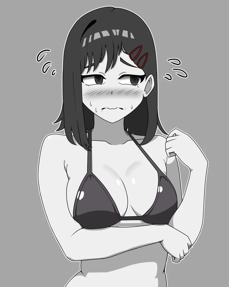/// 1girls 2d 2d_(artwork) 2d_artwork adult adult_female alternative_hairstyle anime anime_character arm_under_breast arm_under_breasts ashamed asian asian_female asian_girl asian_woman average_breasts background bare_arms bare_belly bare_chest bare_hands bare_midriff bare_shoulders bare_skin bikini bikini_only bikini_top black_and_white black_bikini black_bikini_top black_swimsuit black_swimwear blush_face blush_lines blushing blushing_at_viewer blushing_female blushing_lines breasts breasts_apart brown-eyed_female brown-haired_female brown_eyes brown_hair chainsaw_man cleavage collarbone different_hair_style digital digital_art digital_drawing digital_drawing_(artwork) digital_media digital_media_(artwork) drawing elbows embarrassed embarrassed_expression embarrassed_female eviconstantine exposed exposed_arms exposed_belly exposed_chest exposed_midriff exposed_shoulders exposed_skin fanart female female_focus female_only fingers flushed flushed_cheeks flushed_face flustered flustered_female from_front front_view grey_background greyscale hair_clip hair_clips hair_down hairclip hairclips half_naked half_nude halterneck inframammary_fold japanese japanese_female japanese_girl japanese_woman kobeni_higashiyama lean_figure long_hair mappa mature mature_female mature_woman medium_breasts midriff monochrome monochrome_background monotone_background naked naked_female naked_woman narrow_waist nude nude_female nudity one_color_background partially_undressed plain_background portrait posing posing_for_the_viewer posing_naked posing_nude semi_nude shiny_breasts shiny_hair shiny_skin shonen_jump shoulders shueisha slender_body slender_waist slim_female slim_waist solid_color_background solo standing string_bikini swimsuit swimwear top_view upper_body weekly_shonen_jump white_pupils woman