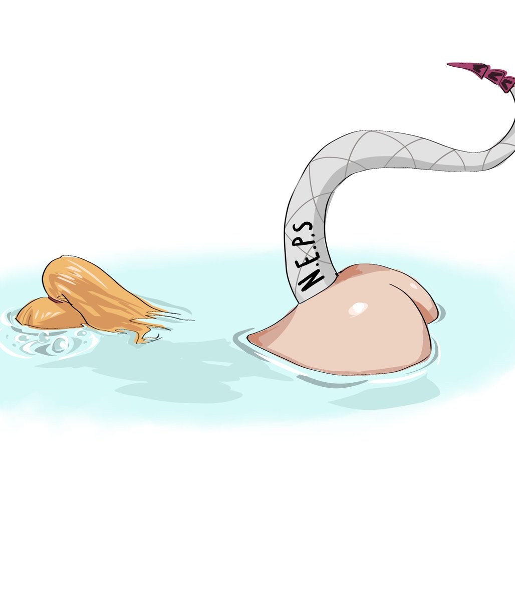 1girls, ass, ass up, chequayveon, cissia (zenless zone zero), female, nude, reference, snake tail, swimming, tagme, water, zenless zone zero