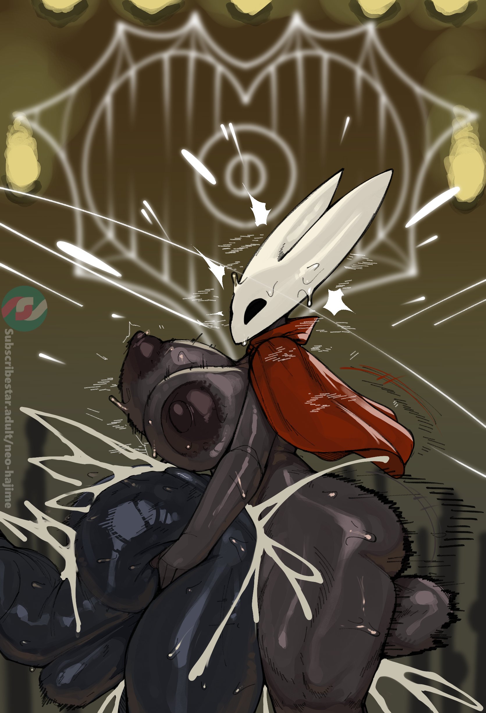 1futa, 1girls, 2026, anthro, anthro on anthro, anus, areola, ass, big areola, big ass, big breasts, big nipples, big penis, big thighs, breasts, bug, bug girl, cum, cum in pussy, cum inside, female, futa on female, futanari, gigantic ass, gigantic breasts, gigantic thighs, hollow knight, hollow knight: silksong, hornet (hollow knight), huge areola, huge ass, huge breasts, huge nipples, huge penis, huge thighs, insectoid, neo hajime, nipples, penis, pussy, sweat, sweatdrop, sweating, thick thighs, thighs