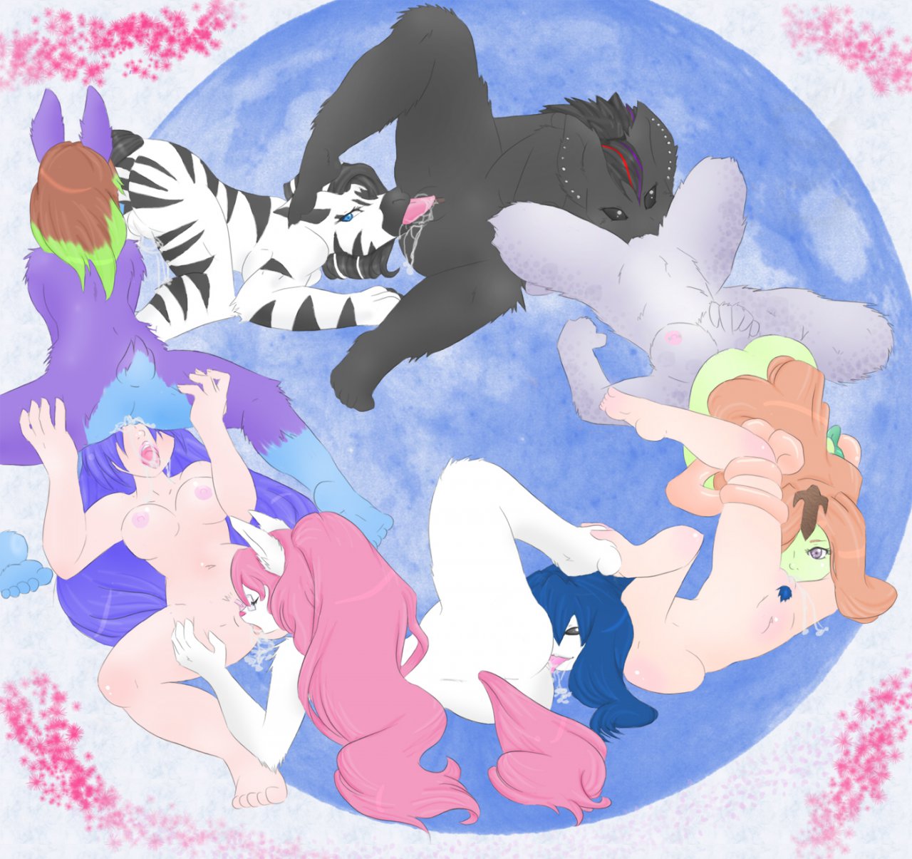 6+girls 8girls anthro bat bellecandie cum cunnilingus equine feline female fur furry glasses human kita lagomorph love_train lynn midnight multiple_boys multiple_girls nephina oral orgy original_character pubic_hair pussy rabbit rush snow_leopard succubus yuri zebra