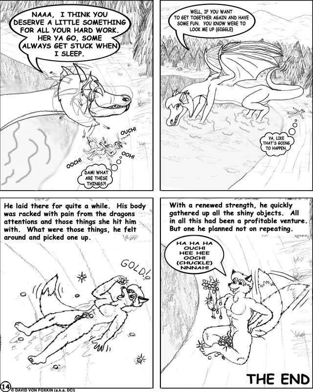 anthro canine comic dci dragon english_text female fox fur furry gold happy_ending macro male sacrifice scalie size_difference text