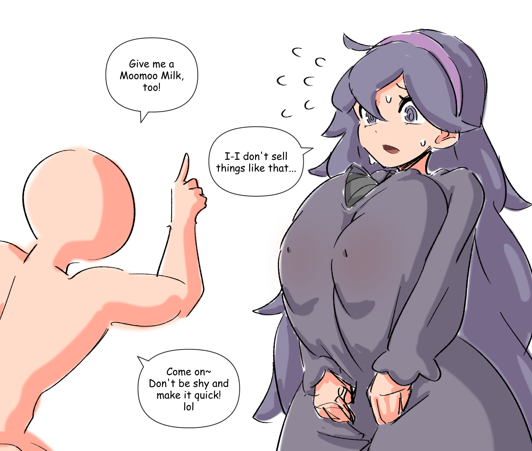 female, hex maniac, light skin, light-skinned male, male, pokemon, pokemon xy, tagme, woohyoot
