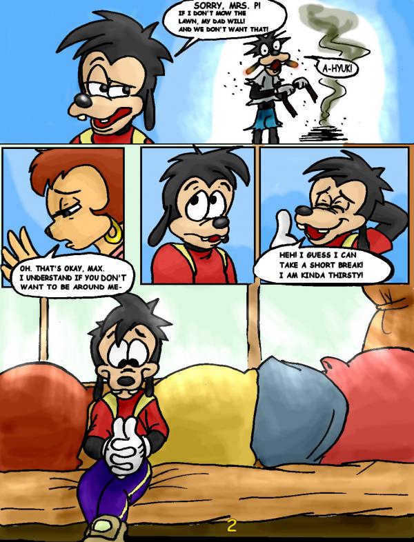 anthro anthro_only big_breasts breasts comic comic_page disney fbz female goof_troop male max_goof milf mother peg_pete