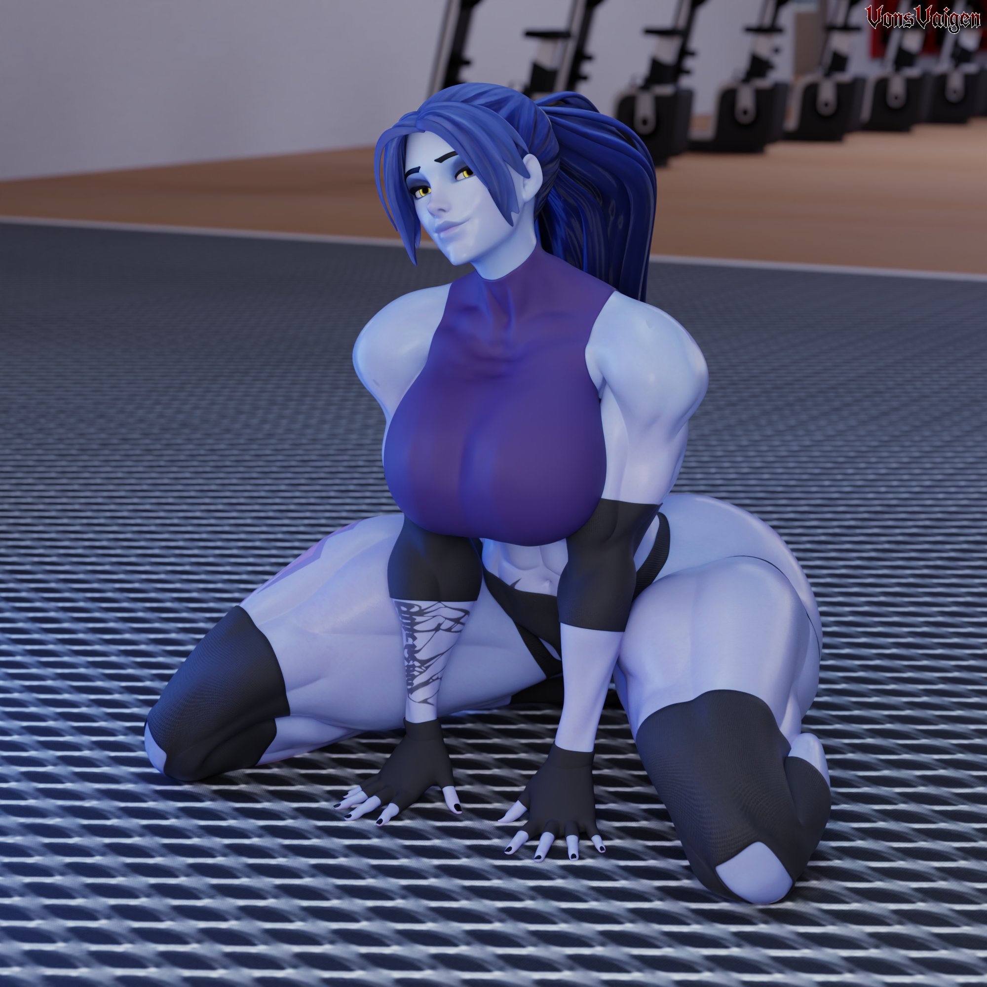 1girls, 3d, activision, amelie lacroix, ass, big ass, big breasts, big thighs, blizzard entertainment, blue body, blue skin, blue-skinned female, breasts, bubble ass, bubble butt, bust, busty, chest, curvaceous, curves, curvy, curvy figure, female, female only, fit, fit female, gym, gym clothes, highleg, hips, hourglass figure, huge ass, large ass, legs, leotard, mature, mature female, muscular, muscular female, overwatch, overwatch 2, ponytail, slim waist, solo, sportswear, thick, thick ass, thick hips, thick legs, thick thighs, thighs, thong, toned, toned female, voluptuous, voluptuous female, vonsvaigen, waist, wide hips, wide thighs, widowmaker