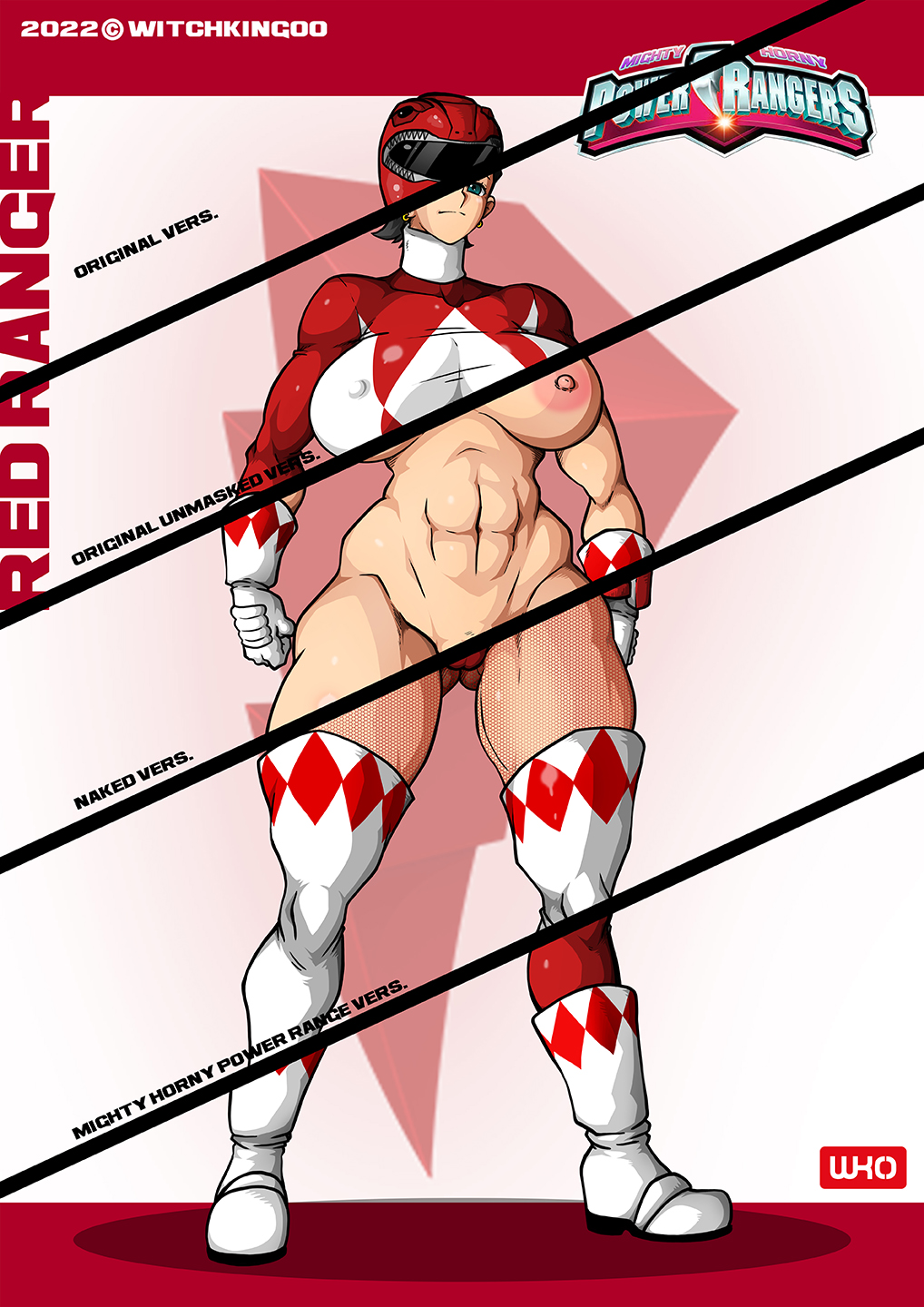 1girls big_ass big_breasts bimbo breasts busty female female_only fit fit_female hips hourglass_figure human large_ass large_breasts legs light-skinned_female light_skin mighty_horny_power_rangers mighty_morphin_power_rangers original_character power_ranger power_rangers red_ranger solo superhero superheroine thick thick_legs thick_thighs title upper_body voluptuous watermark wide_hips witchking00