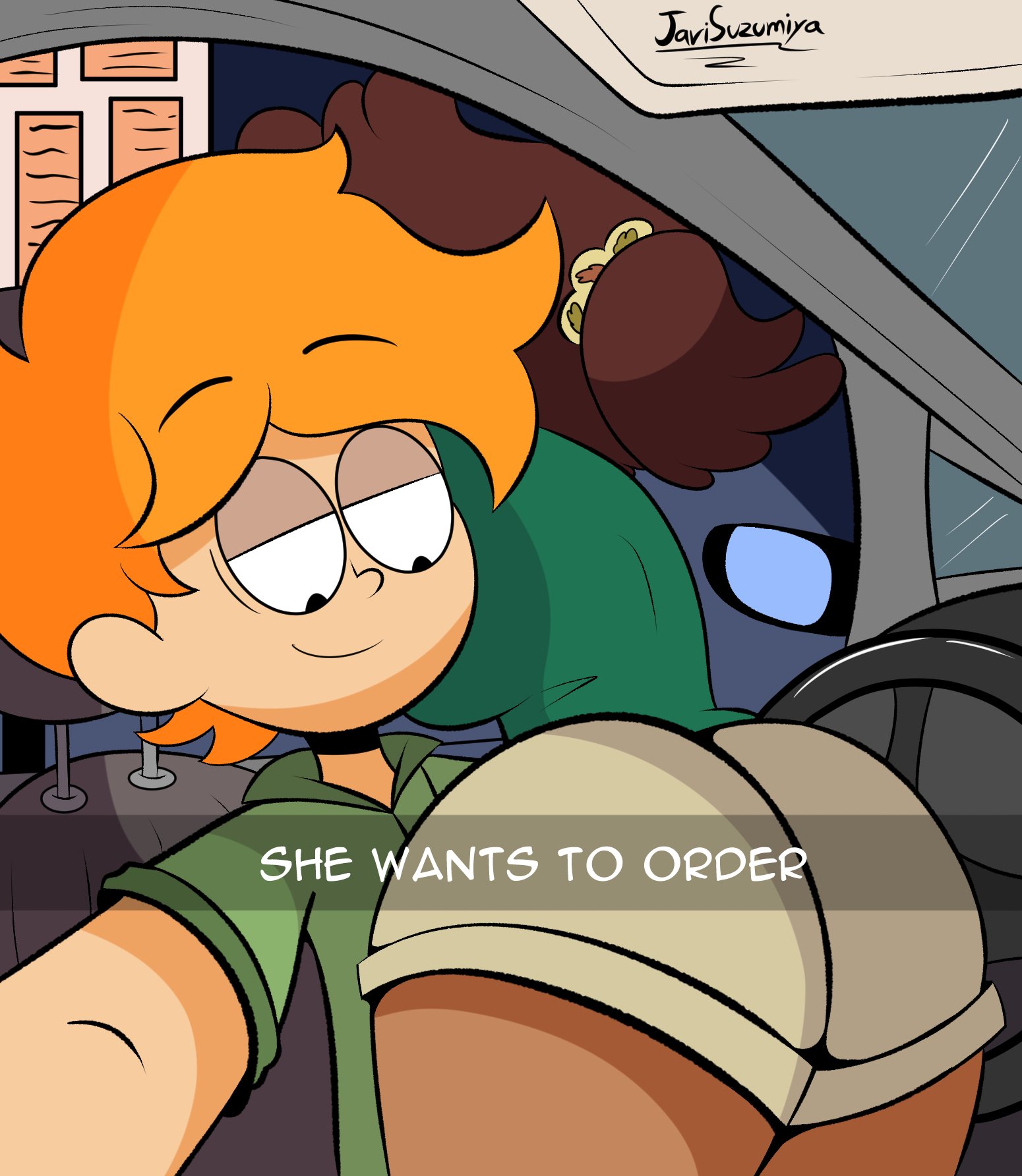 1boy, 1girls, 2020s, 2022, amphibia, amphibia (finale), amphibia (series), anne boonchuy, ass, ass focus, big ass, big butt, black eyes, brown hair, bubble ass, bubble butt, butt focus, clothing, dark skin, dark-skinned female, disney, disney channel, female, he wants to order, human only, humanized, javisuzumiya, male, meme, orange hair, selfie, smooth skin, snapchat, sprig plantar, tagme, thai, thai female, twig (amphibia)