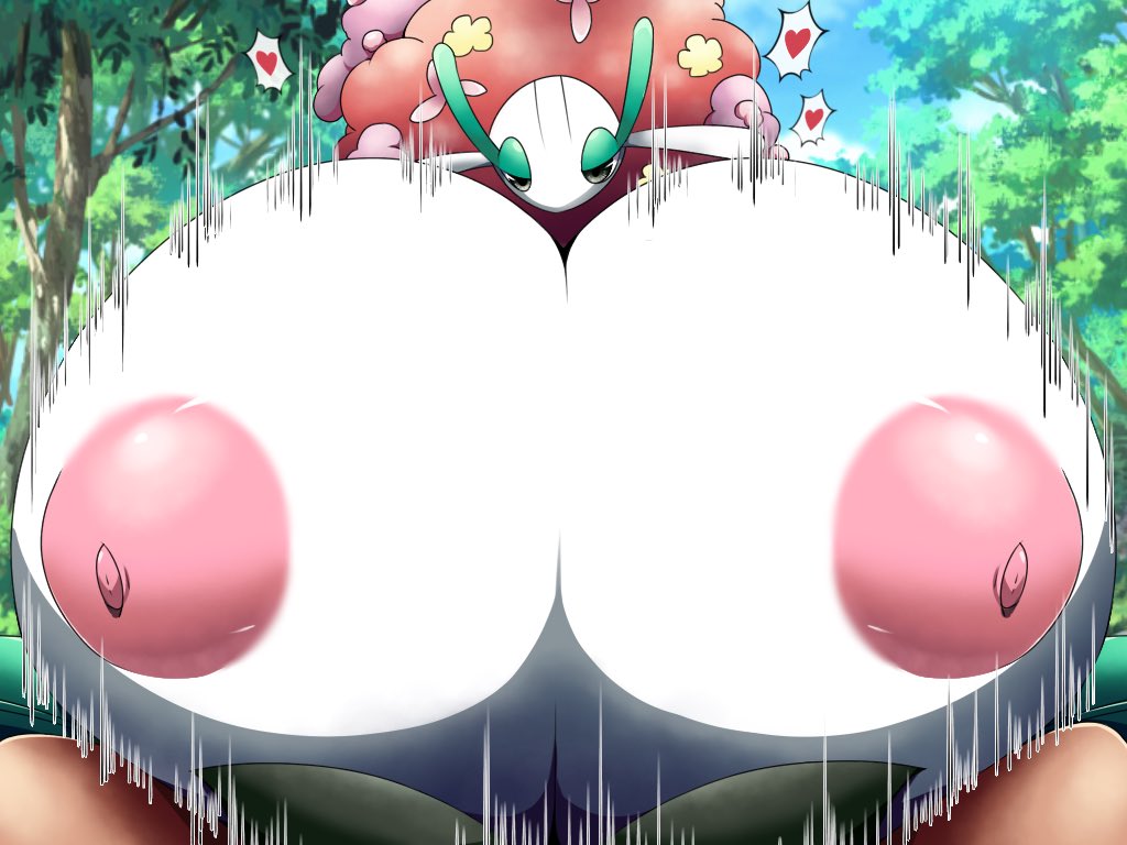 areola big_breasts breast_play breasts duo female first_person_view florges generation_6_pokemon grey_eyes half-closed_eyes huge_breasts humanoid hyper hyper_breasts looking_at_viewer male male/female male_pov narrowed_eyes nintendo nipples norio_(pheromosa_times) paizuri pink_areola pink_nipples pokemon pokemon_(species) sex tagme white_body