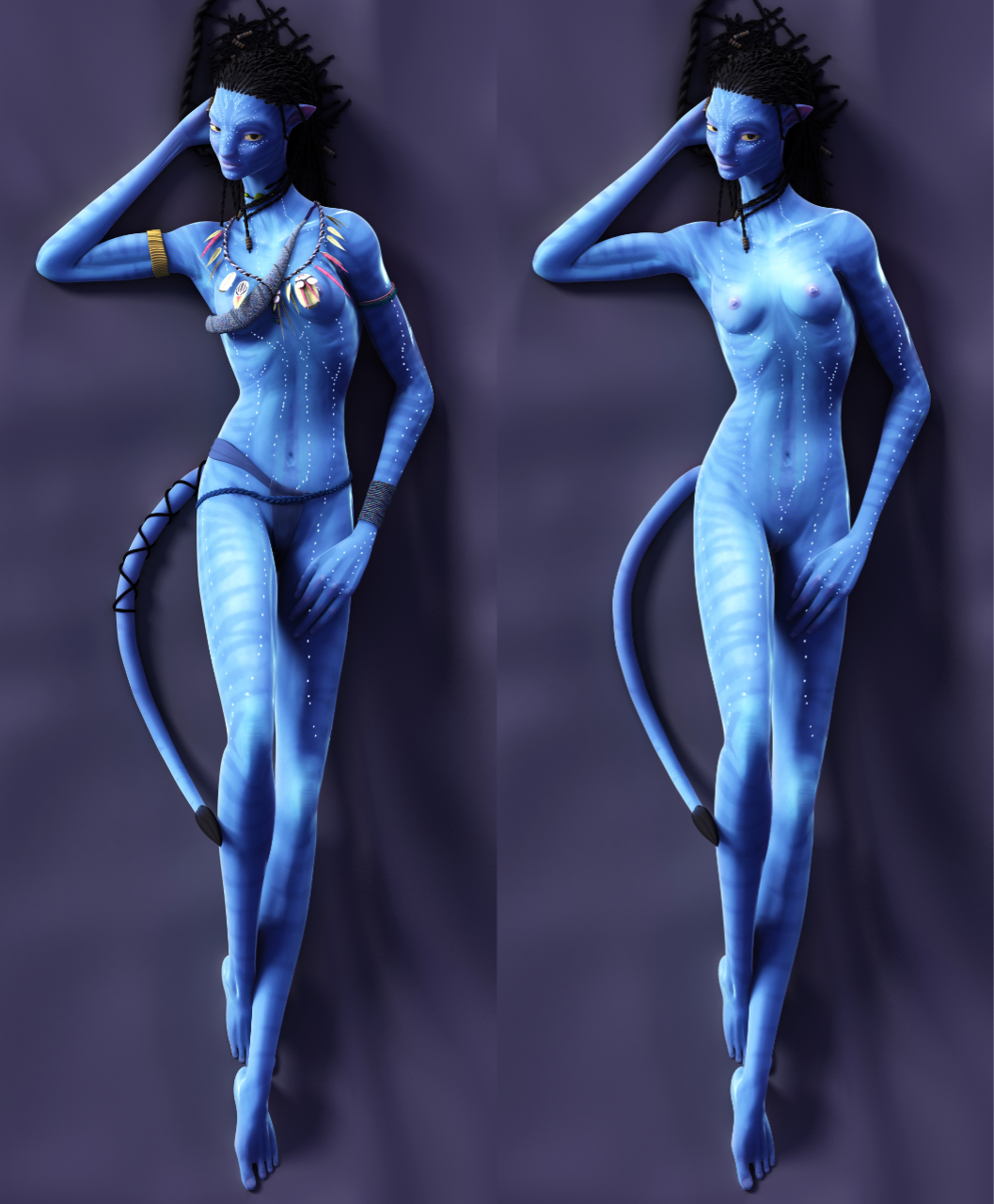 1girls 3d alien alien_girl alien_only anthro avatar black_hair blue_nipples blue_skin breasts completely_naked completely_nude completely_nude_female dakimakura dakimakura_design female female_only fierox long_hair medium_breasts na'vi naked neytiri nipples nude nude_female pussy solo solo_female tail vagina