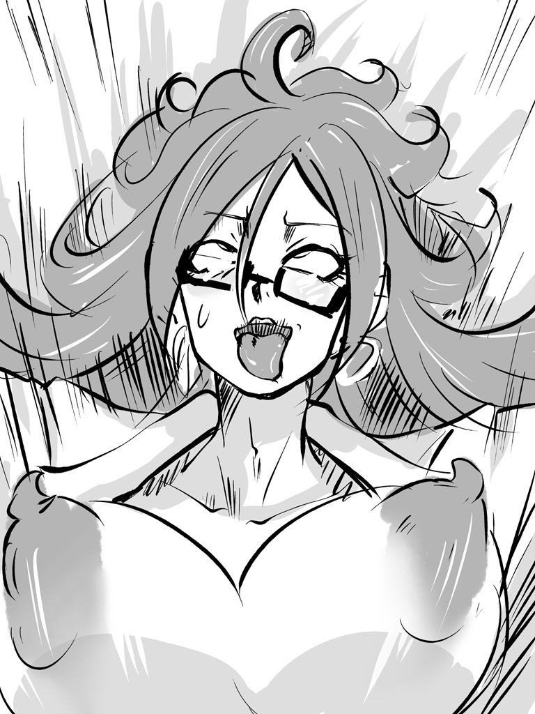 ahegao, android 21, dragon ball, dragon ball fighterz, female, rickert kai, tagme, vomi (dragon ball)
