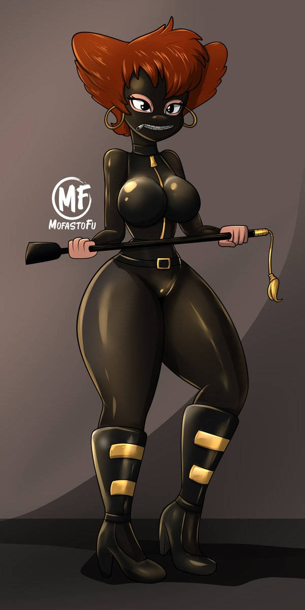 bodysuit boots dominatrix femdom gimp goof_troop high_heels holding_whip jpeg latex looking_at_viewer mask mofastofu peg_pete shiny_clothes submissive_pov thick_thighs tight_clothing whip zipper zipper_mouth