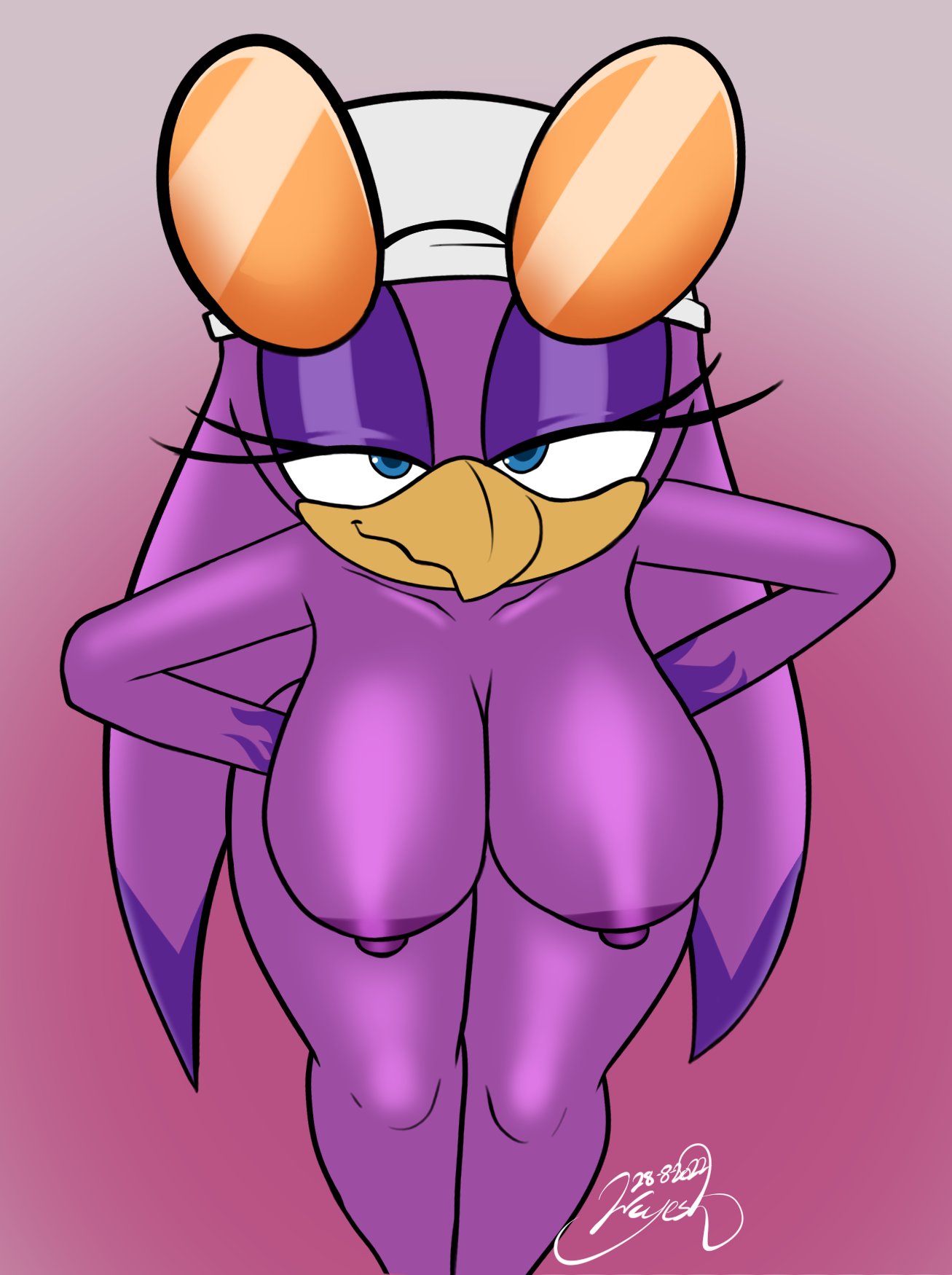 avian big_areola big_breasts big_nipples breasts female furry greasykingdom hanging_breasts huge_areolae huge_nipples nude sega solo sonic_(series) sonic_riders sonic_the_hedgehog_(series) tagme wave_the_swallow